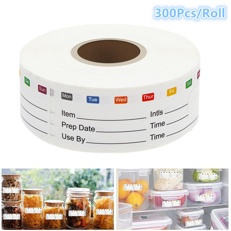 Snacks Food Labels - 300 Adet/Rulo Mutfak Tarih Etiketi, Gıda