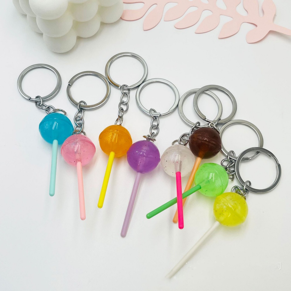 Food Zinc - Güzel Reçine Şeker Lolipop Anahtarlık Mini