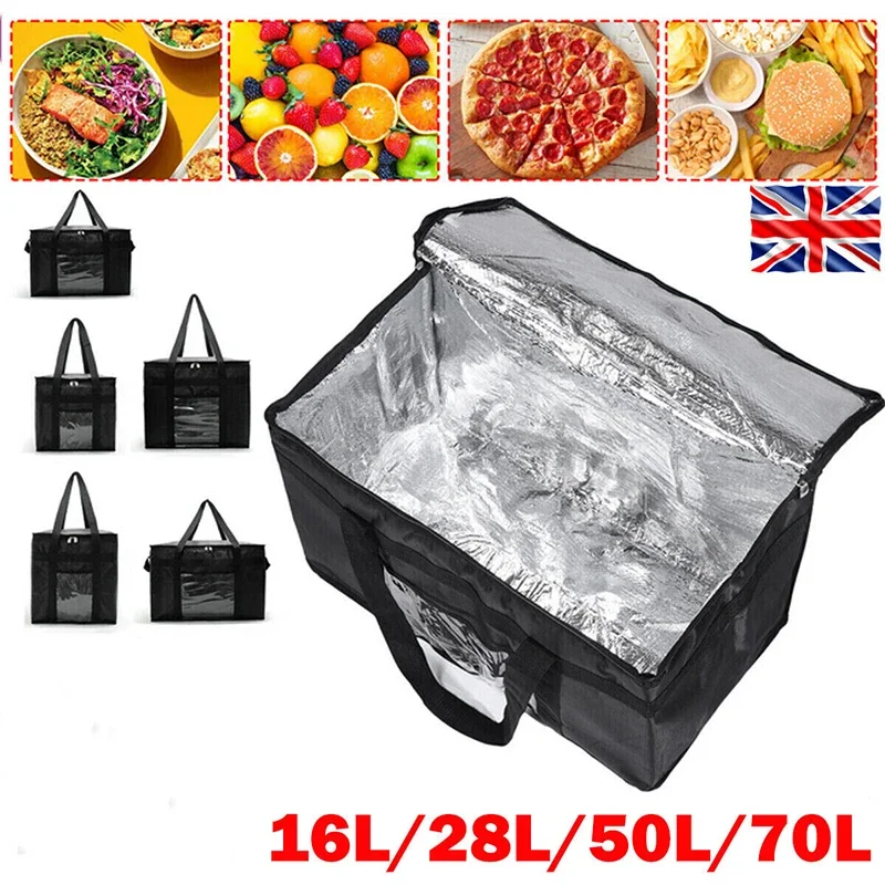 Food Snacks Delivery - 16L-70L Yalıtımlı Termal Tote Çanta Büyük