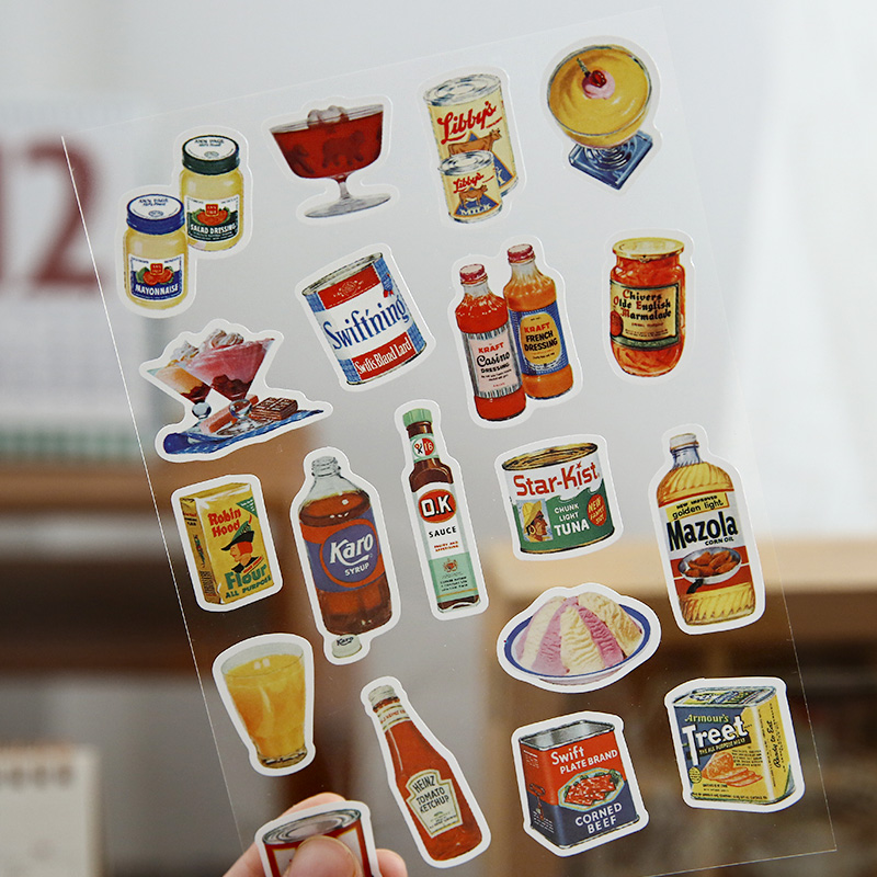 Junk Food Snacks - Sevimli Yiyecekler Çıkartması Estetik Atıştırmalık Sos