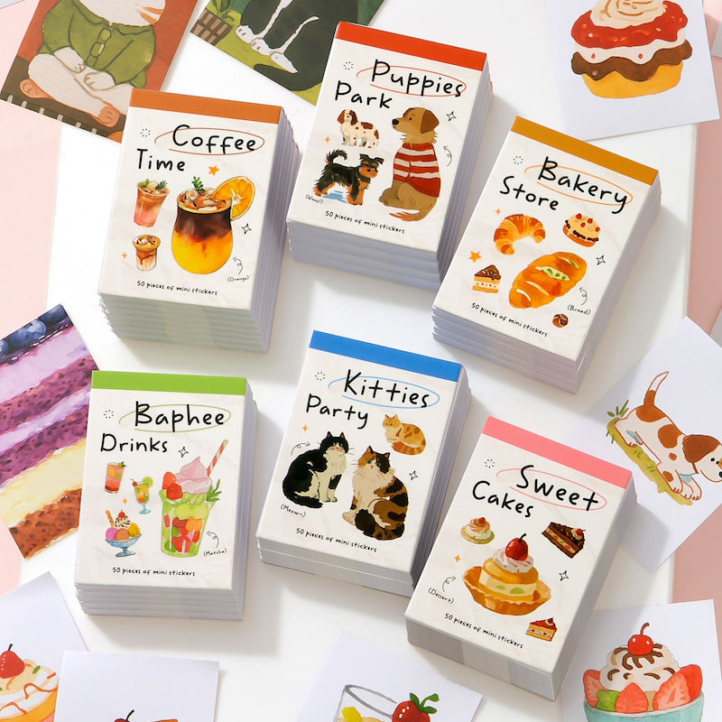 Junk Food Snacks - Cep Boyutunda Çıkartma Kitabı Kahve Kek