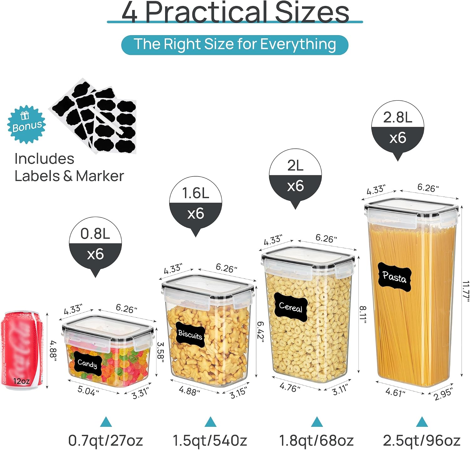 Vtopmart Hava Geçirmeyen Gıda  - Snacks Food Labels incelemesi ve fiyatı