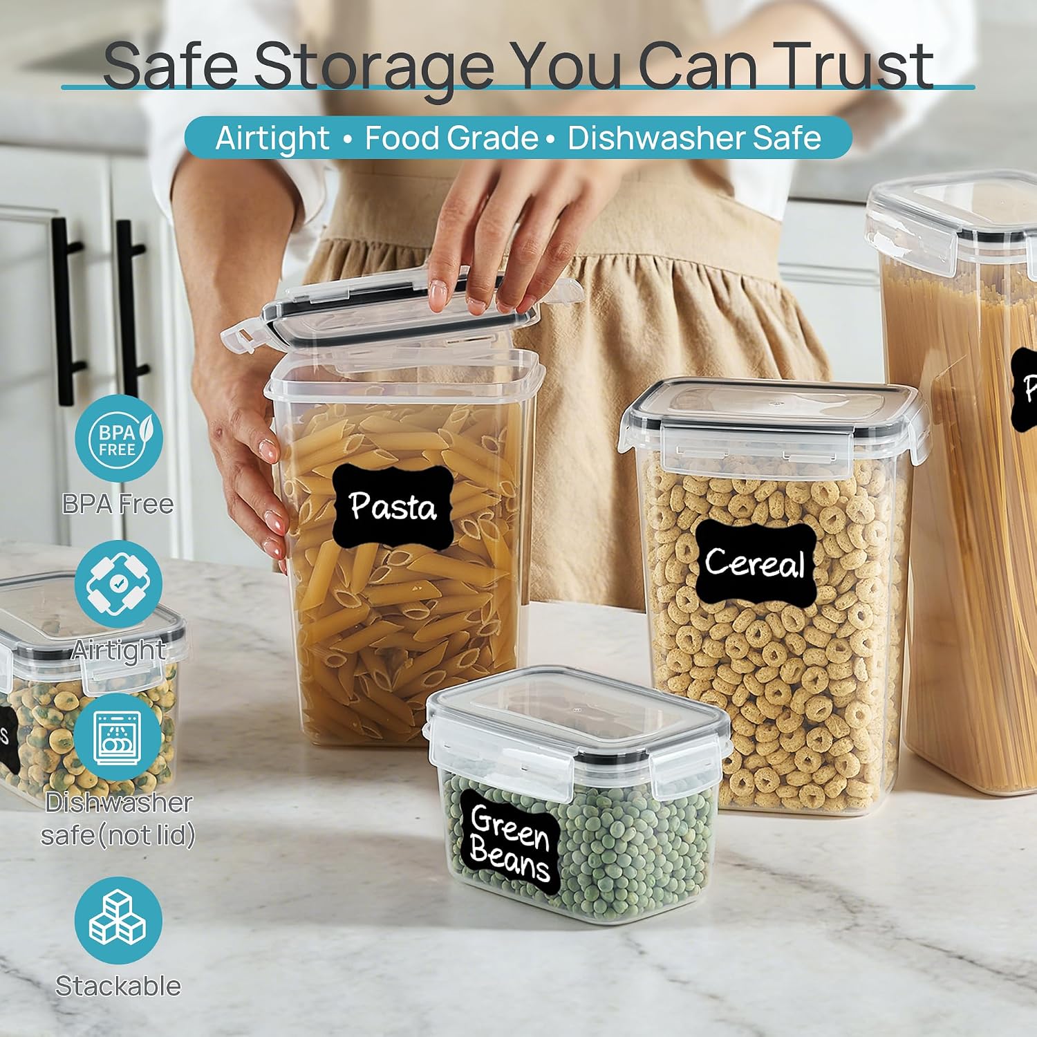Vtopmart Hava Geçirmeyen Gıda  - Snacks Food Labels incelemesi ve fiyatı