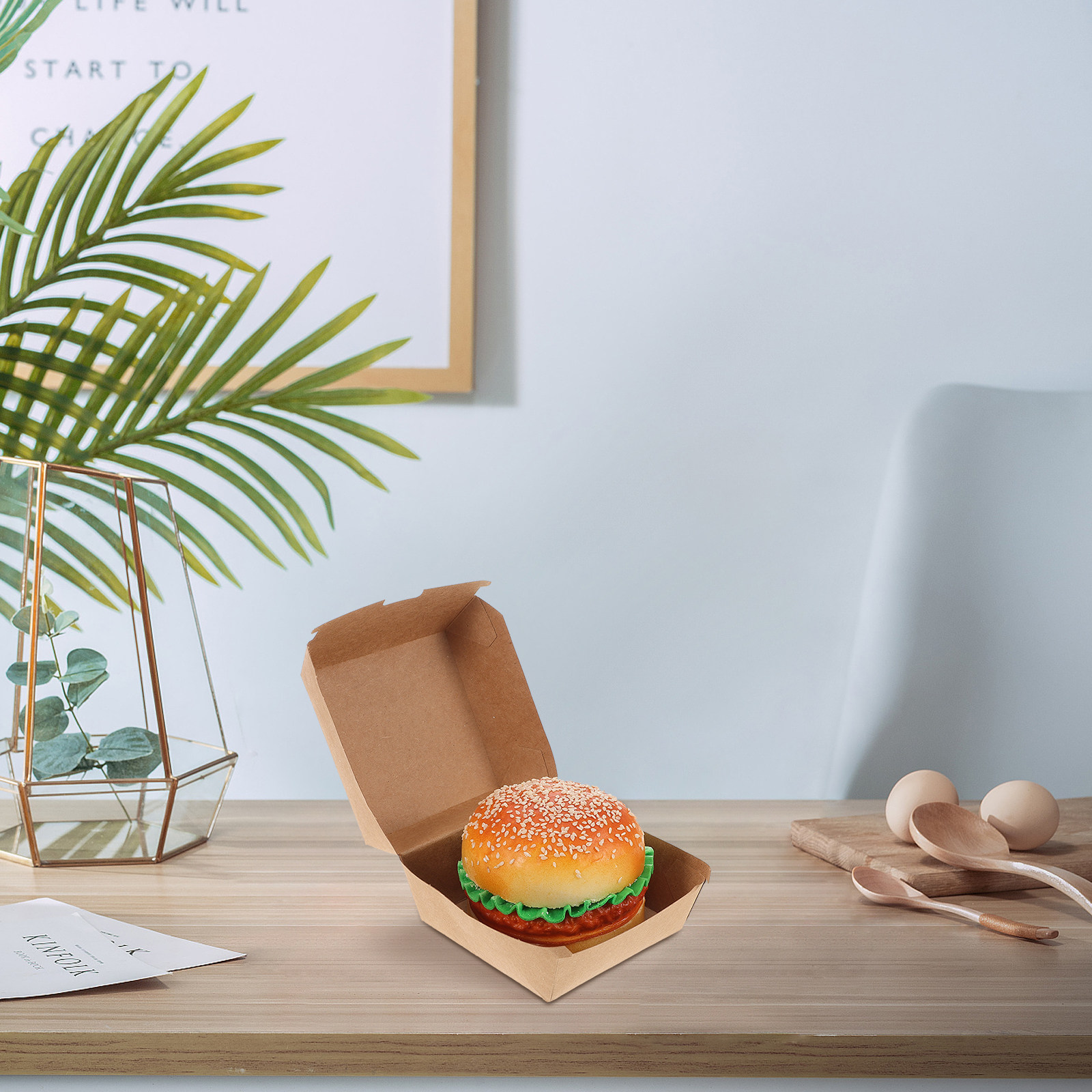 30 Adet Burger Kutusu Kraft Ka - Food Snacks In Usa incelemesi ve fiyatı