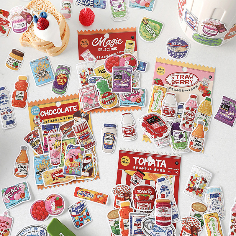 Sevimli Yiyecek Çıkartmaları F - Snacks Food Labels incelemesi ve fiyatı